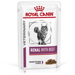 Royal Canin Renal Feline для кошек, лечение почек с говядиной 0,085кг